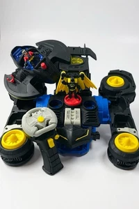 Imaginext DC Super Friends Transforming Batmobile Vehicle Playset Batman Robin - Picture 1 of 8