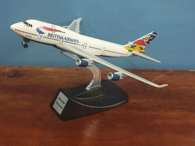 MODELLINO AEREO BOEING 747-400 BRITISH AIRWAYS E. MASANABO  DIECAST 1/460 FABBRI - Immagine 1 di 4