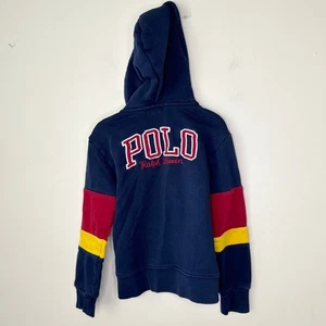 Polo Ralph Lauren Toddler Boys' Full Zip Hooded Sweatshirt SZ 5 Embroidered Logo - Picture 1 of 8