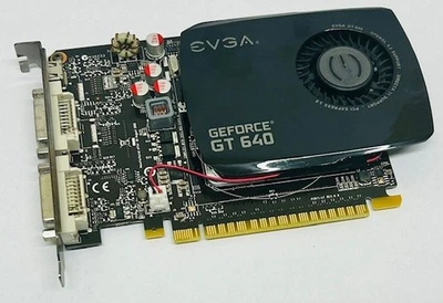 2GB EVGA nVidia GeForce GT640 DVI / HDMI DDR3 PCI-e Graphics Video Card (GPU) - Image 1 of 4
