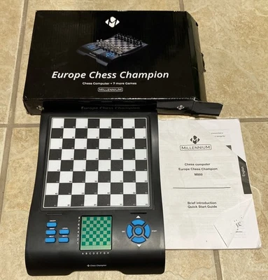 Tablero de computadora de ajedrez Millennium Chess Europe Champion M800 8 en 1 Foto 1 de 4