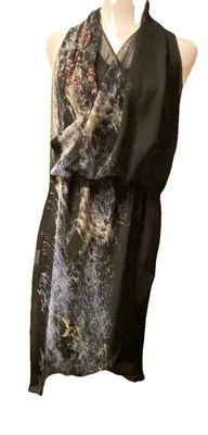 Vestido Vaina Simply Vera Wang Mujer Negro Sin Mangas Talla XS Oficina Sirena Bruja Foto 1 de 4