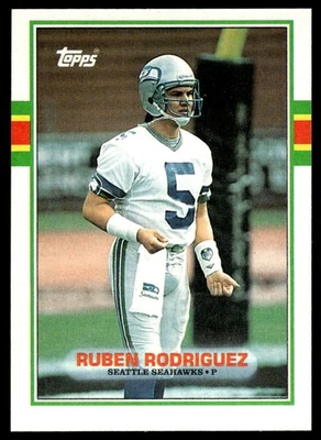 1989 Topps Ruben Rodriguez Seattle Seahawks #185 - Image 1 of 2