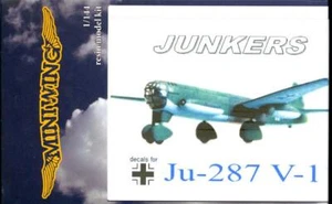 MiniWing Models 1/144 JUNKERS Ju-287 V-1 niemiecki prototyp bombowca z II wojny światowej - Zdjęcie 1 z 4