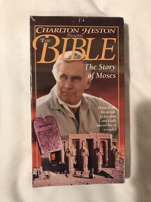 Charlton Heston Presents the Bible The Story of Moses VHS 1993  - Image 1 of 2