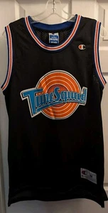 Michael Jordan Tune Squad Black Jersey Space Jam Basketball SZ M - Picture 1 of 5