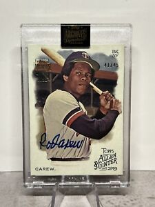 2022 Topps Archives Signature Series Baseball Rod Carew 2019 AG buyback auto /45