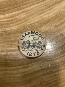 1970s Wooden Nickel Deadwood South Dakota - Picture 1 of 2