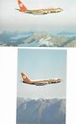 NAC National Airways Corp. 2 Postcards Boeing 737, Airline issue