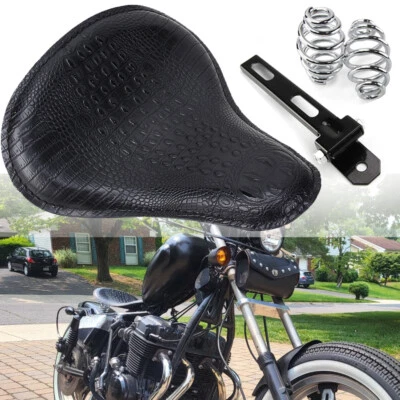 Motorcycle Solo Seat Spring For Harley Softail Dyna Sportster XL 1200 883 Black Foto 1 de 4