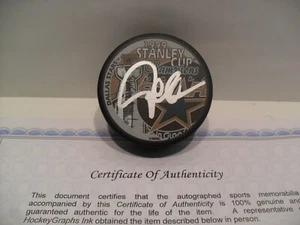 Pat Verbeek Autographed Signed Dallas Stars Stanley Cup Champions Puck COA - Picture 1 of 1