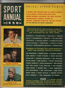 Revista anual deportiva 1950 clásica vintage Ezzard Charles Tommy Heinrich Hart - Imagen 1 de 2