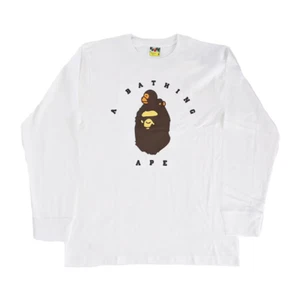 A Bathing Ape BAPE New Year 2021 Premium Milo LS Tee - White - Picture 1 of 3
