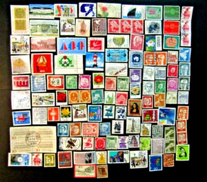 120 GERMAN STAMPS, VARIOUS, 1940s - 2000s. USED - Picture 1 of 3