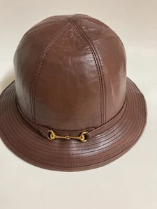 Vintage Gucci Woman’s Leather Hat - 8 Photos - Picture 1 of 8