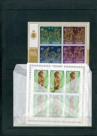 Aitutaki Mint NH Stamp Collection 1970s-80s Cover