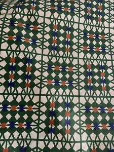 A Jay Yang design vat colors screen print pre- shrunk fabric- 3 yards x 56” w - Picture 1 of 8
