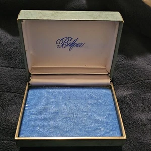 Balfour Blau Samt Schmuckkästchen Etui Reise Vintage Nachlass - Bild 1 von 13