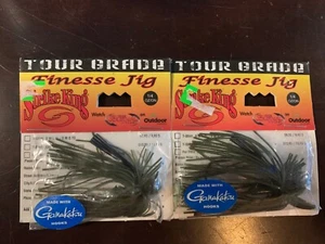 FINESSE JIG tour grade 1/4oz. fishing bait/lure Lot x2pks Strike King - Picture 1 of 2