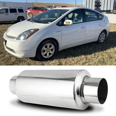 For Toyota Prius C 1.5L 1.8L L4 2.5" Inlet/Outlet Muffler Exhaust Resonator 16" Foto 1 de 4