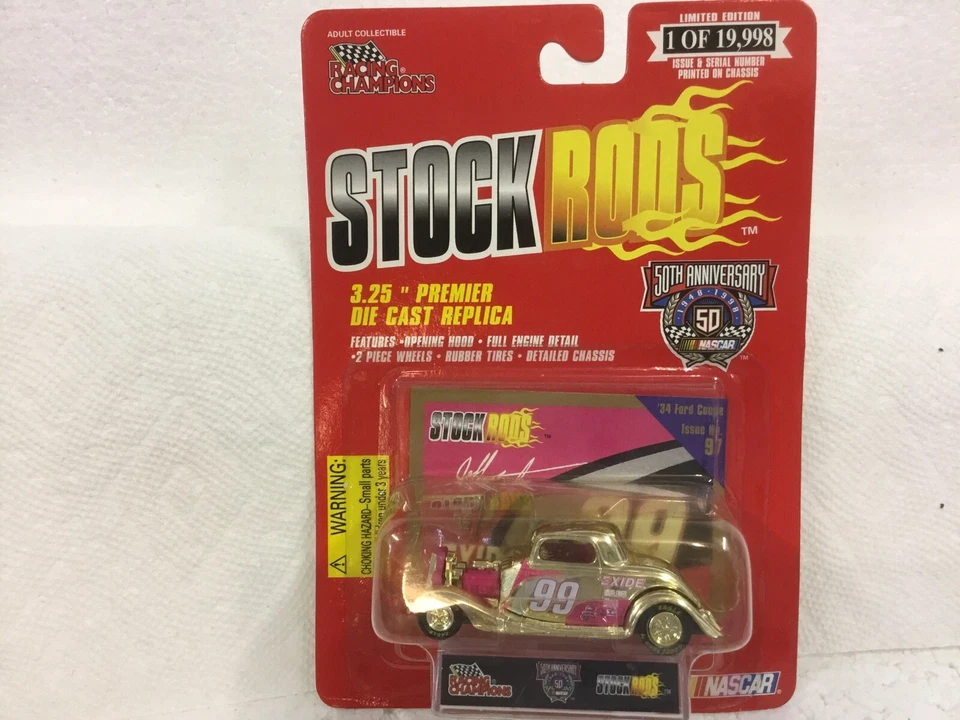 Jeff Burton 1998 #99 Exude 1934 Ford 1/64 edición de stock dorado #97 Foto 1 de 1