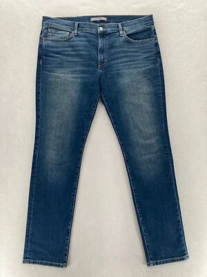 Pantalones de mezclilla Joe's para hombre 38x32 pierna ajustada azul lavado oscuro elástico tiro medio preppy Foto 1 de 4