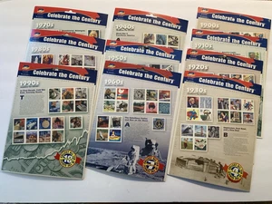 US Stamps, 10 Sheets/Pkgs. Celebrate the Century 1900s-1990s, USPS - Picture 1 of 12