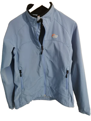 Chaqueta Lowe Alpine Soft Shell para mujer talla mediana elástica azul caminar senderismo Foto 1 de 4