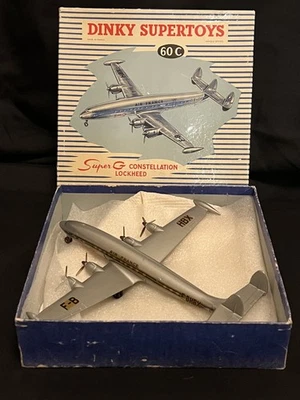 Avión Dinky Toys, Super G, Constellation, Air France #60c casi nuevo y en caja Foto 1 de 4