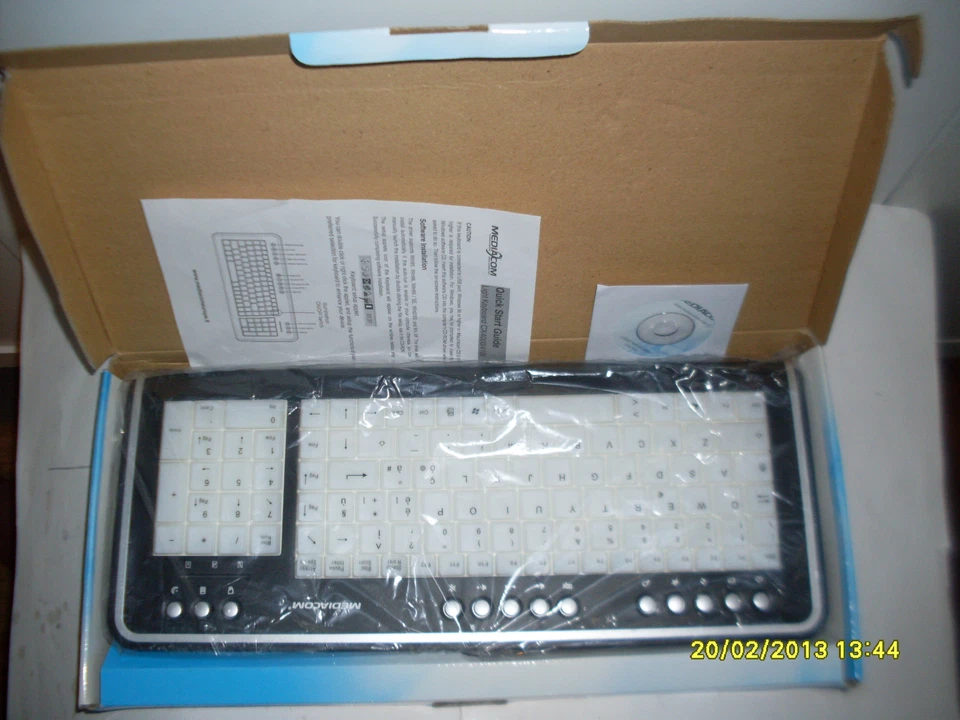 Tastiera Mediacom ME-SKB4100 LIGH KEY  Cx 4100 tasti illuminati-multimediale-USB - Immagine 1 di 1