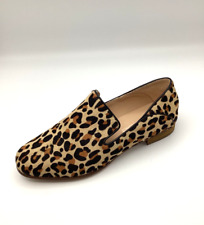 Clarks Women Leopard Print Ponyhair Leather Flat Slip On Shoes Size UK 4.5D Used