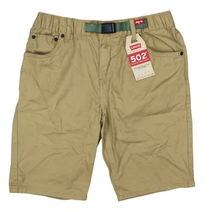 Levi's Big Boys Size 18/29W Solid Color 502 Tapered Shorts NWT Harvest Beige - Picture 1 of 1