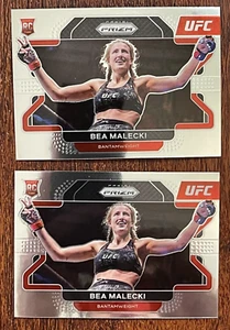 2022 PANINI PRIZM UFC BASE ROOKIE RC BEA MALECKI NO. 17 Lot Of 2 - Picture 1 of 2