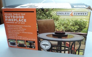 Endless Summer Table Top Fireplace LP Propane Gas Burner Brushed Copper Finish - Picture 1 of 2