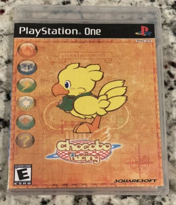 TESTED Chocobo Racing - Sony PlayStation 1 PS1 - Square Soft Enix Final Fantasy - Image 1 of 4