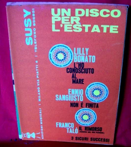 LILLY BONATO + ENNIO SANGIUSTO + FRANCO TALO' Disco per l'estate 1964 Spartiti - Imagen 1 de 1
