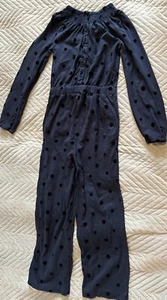 Girls Navy Spotty Playsuit Age 9 - 10 Years Fatface - Picture 1 of 1