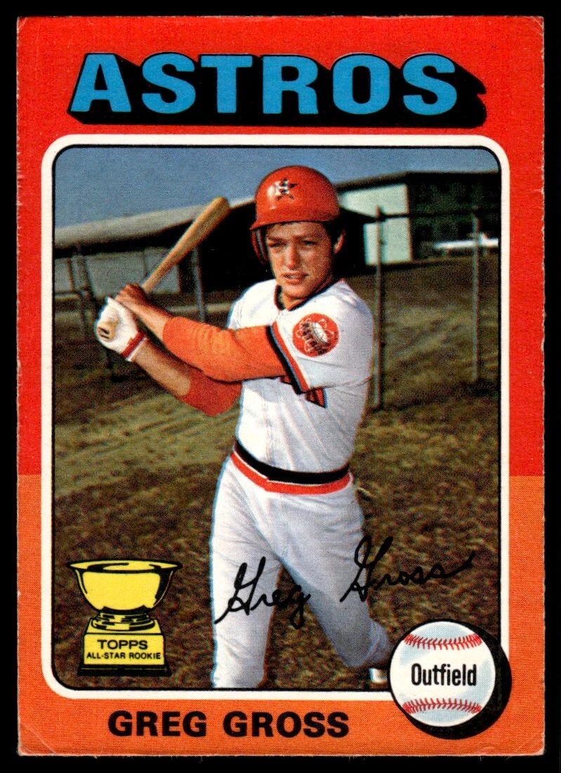 1975 O-Pee-Chee Greg Gross Rookie Houston Astros #334 R102