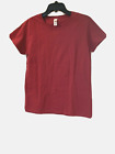 T-shirt femme enclume 100 % peignée bague filée coton rouge taille M NEUF