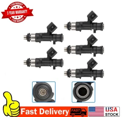 NUEVO Juego (5) Inyector de Combustible Para Volvo C30 2.5L L5 2008 2009 2010 2011 2012 2013 Foto 1 de 4