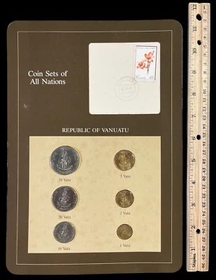 1983 THE FRANKLIN MINTS COIN SETS OF ALL NATIONS REPUBLIC OF VANUATU 92424 - Image 1 of 2