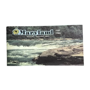 1981 -1982 Maryland Official Highway Road Travel Tourist Map - Picture 1 of 5