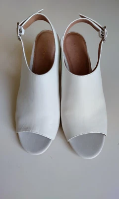 HALOGEN Women's Shoes  7.5 M White Leather Hadina-Lea - Image 1 of 4