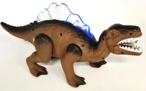 Steam Life Walking, Roaring Brown Dinosaur Robot With LED Lights - See Video! - Picture 1 of 6
