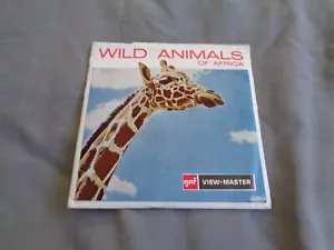 GAF VIEWMASTER PACKET REF B 618 WILD ANIMALS OF AFRICA + STORY BOOKLET - Picture 1 of 3
