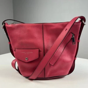 Marc Jacobs The sling mini convertible leather bucket hobo crossbody bag pink - Bild 1 von 16