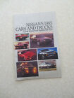 1985 Nissan Cars And Trucks Advertising Booklet --