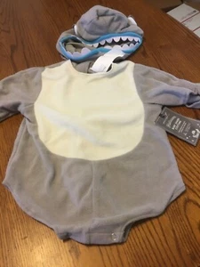 Pottery Barn Kids Infant Toddler Baby Shark Halloween Costume 12-24 Months NWT - Picture 1 of 4