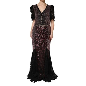 DOLCE & GABBANA Dress Multicolor Embellished Mermaid Gown IT48/US14/XXL 26250usd - Picture 1 of 12