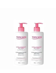 Topicrem Ultra-Moisturizing Body Milk 2 Pack x 500ml   - Picture 1 of 5